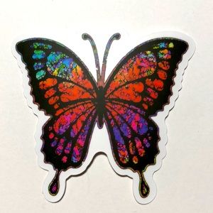3/$5 of DIFFERENT stickers with this 1 or make your own bundle-BUTTERFLY stained